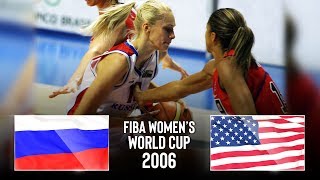 Russia 🇷🇺 vs USA 🇺🇸  Classic Full Games  FIBA Womens Basketball World Cup 2006 [upl. by Ennairej]