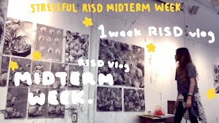 1 WEEK VLOG  RISD MIDTERMS  Tiffany Weng [upl. by Netti]