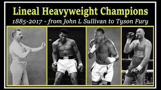 A brief chronology of lineal heavyweight champions [upl. by Dorlisa]