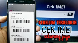 Cek IMEI Hp Kamu Sekarang  Resmi Atau ilegal [upl. by Alaehs]