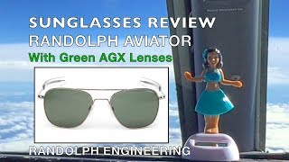 REVIEWRandolph Aviator Sunglasses with AGX Green Lenses Featuring AF056 amp AF096 [upl. by Sacks984]