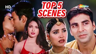 Top 5 Scenes Of Andaaz  Akshay Kumar  Lara Dutta  Priyanka Chopra [upl. by Karlyn]