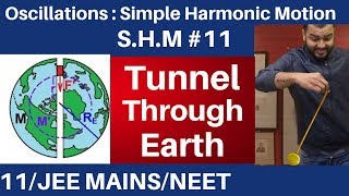 Oscillations  SHM 11  Tunnel Through Earth  Time Period of SHM JEE MAINSNEET [upl. by Thistle]