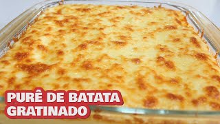 COMO FAZER PURÊ DE BATATA GRATINADO [upl. by Yrreiht]