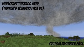 Minecraft Localized Weather Mod Tornado Mod Resource Pack [upl. by Nidorf49]