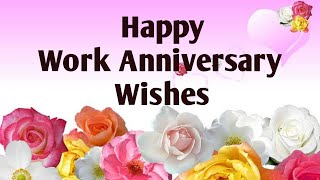 Happy Work Anniversary Wishes Work Anniversary Message for Employees Colleagues amp Boss [upl. by Zita]