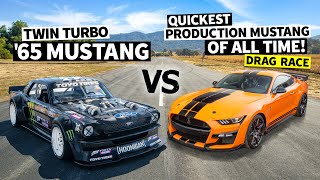 Fastest Production Mustang Ever 760hp Ford GT500 vs the 1400hp Hoonicorn [upl. by Briggs]