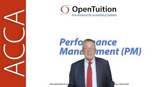 Introduction to the ACCA Performance Management PM Exam [upl. by Noram]