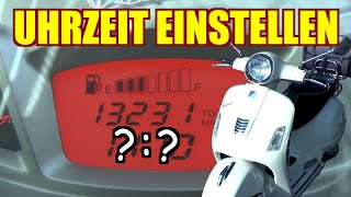 Vespa GTS Uhrzeit einstellen [upl. by Giffer]