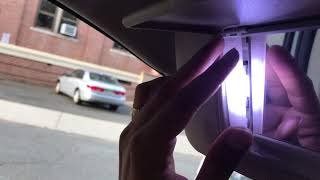 How to change LED Vanity Mirror Lights in sun visor [upl. by Stormy]