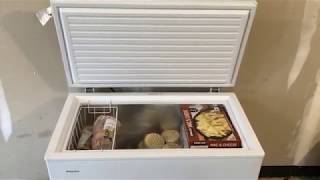 Setting up quotHotPointquot Chest Freezer from LOWES  Review 179 [upl. by Eelano]