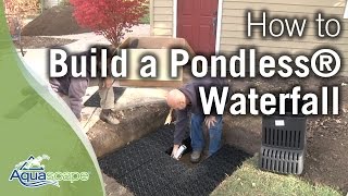 Aquascapes quotNEWquot How To Build a Pondless® Waterfall [upl. by Croteau828]