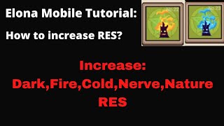 Elona MobileHow to increase RES [upl. by Ambrosius]