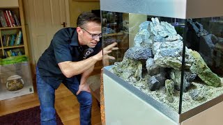 ROCK ONLY AQUASCAPE  Full Tutorial  Oase Highline 175 [upl. by Aicyle615]