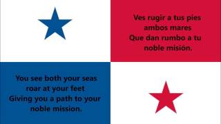 National anthem of Panama  Himno nacional de Panamá ESEN lyrics [upl. by Ali]