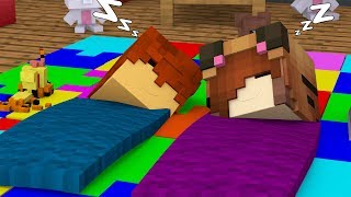 Minecraft Daycare  SLEEP OVER  Minecraft Roleplay [upl. by Anelhtak]