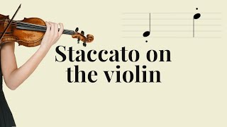 Staccato On The Violin Violin Basics [upl. by Ernaline]