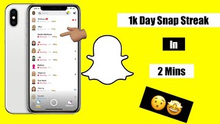 How To Get A 1000 Day Snap Streak In 2 Mins [upl. by Allemrac314]