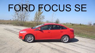 2017 Ford Focus SE  review walk around and test drive  100 rental cars [upl. by Norud141]