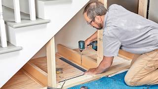 How to Build Under Stair Storage Drawers [upl. by Jacklin850]