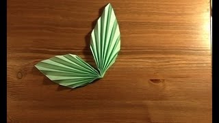 origami paire de feuilles pair of leaves [upl. by Mond]