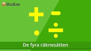 De fyra räknesätten Matematik  wwwbinogise [upl. by Ursula]