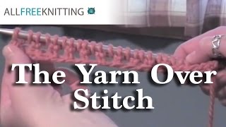 How to Knit The Yarn Over Stitch yo [upl. by Ahsatel]