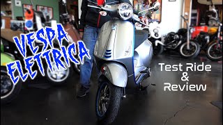 2020 Vespa Elettrica Test Ride amp Review [upl. by Inoj91]