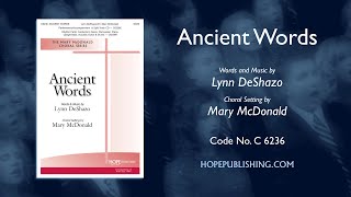 Ancient Words  arr Mary McDonald [upl. by Yecam]