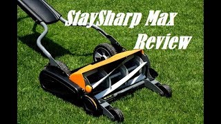 Fiskars StaySharp Max Reel Mower Review [upl. by Elocon936]