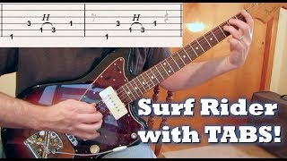 Surf Guitar Surf Rider with TABS [upl. by Ellenod]