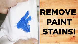 How to remove paint stains from clothes  DIY Paint stains removal at home [upl. by Ettenay]