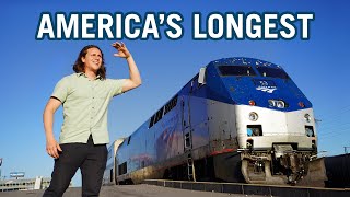 4 Riding Americas LONGEST TRAIN to Alaska [upl. by Elatnahc]