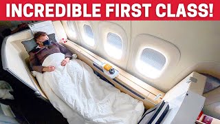 LUXURIOUS Lufthansa 747 FIRST CLASS Incredible Experience [upl. by Alie]