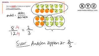 X 44 Andel i bråkform [upl. by Namrej]