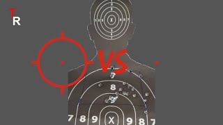 Range comparison EOTech Reticle vs Red Dot [upl. by Leggat]