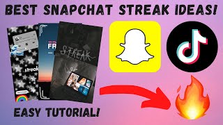 Best Snapchat Streak Ideas Easy Tutorial [upl. by Voccola556]