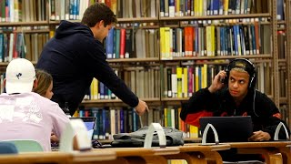 Blasting INAPPROPRIATE Songs PART 13 in the Library PRANK [upl. by Ireg]