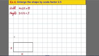 Transformations  enlarging shapes 1 [upl. by Ryan]