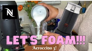 How To Foam Milk With Aeroccino 3 Make Coffee With Foam Tips amp Tricks  Easy Foamed Latte Recipe [upl. by Trubow111]