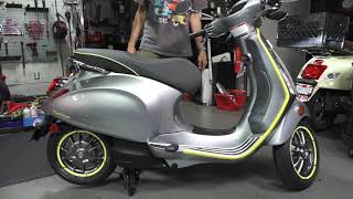 All New 2020 Vespa Elettrica 45 MPH Electric Scooter [upl. by Eerok]