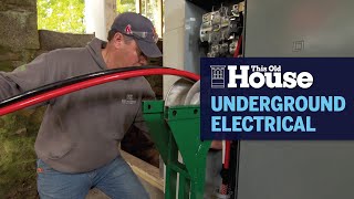 How to Lay Electrical Cable Underground  This Old House [upl. by Leda]