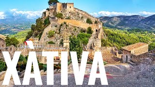 XÀTIVA 🇪🇸 VALENCIA 🌄 Ruta monumental y su gran Castillo 🏰 La ciudad de los Borja 👑 [upl. by Huntington]