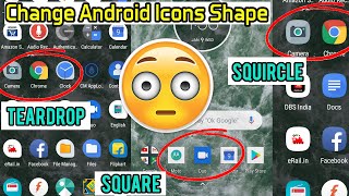 Change Android Icons Shape Square TearDrop Squircle  How to [upl. by Foster]