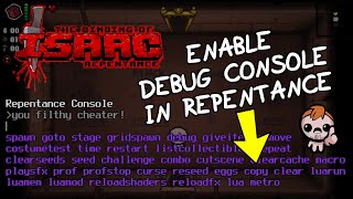 How to Enable The Debug Console in Repentance [upl. by Aihseyk930]