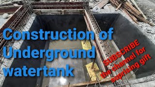 Underground RCC Watertank for a house [upl. by Licko]