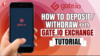 How to DEPOSIT or WITHDRAW on GATEio Exchange  Bitcoin App Tutorial [upl. by Ravilob]