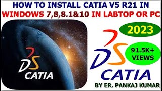 HOW TO INSTALL CATIA V5R20 IN WINDOWS [upl. by Adnuhsed]