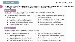 C1 Exam Booster  Listening P1 WS1 [upl. by Allegra691]