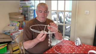 How to make a Fabric Lamp shade [upl. by Larimer]